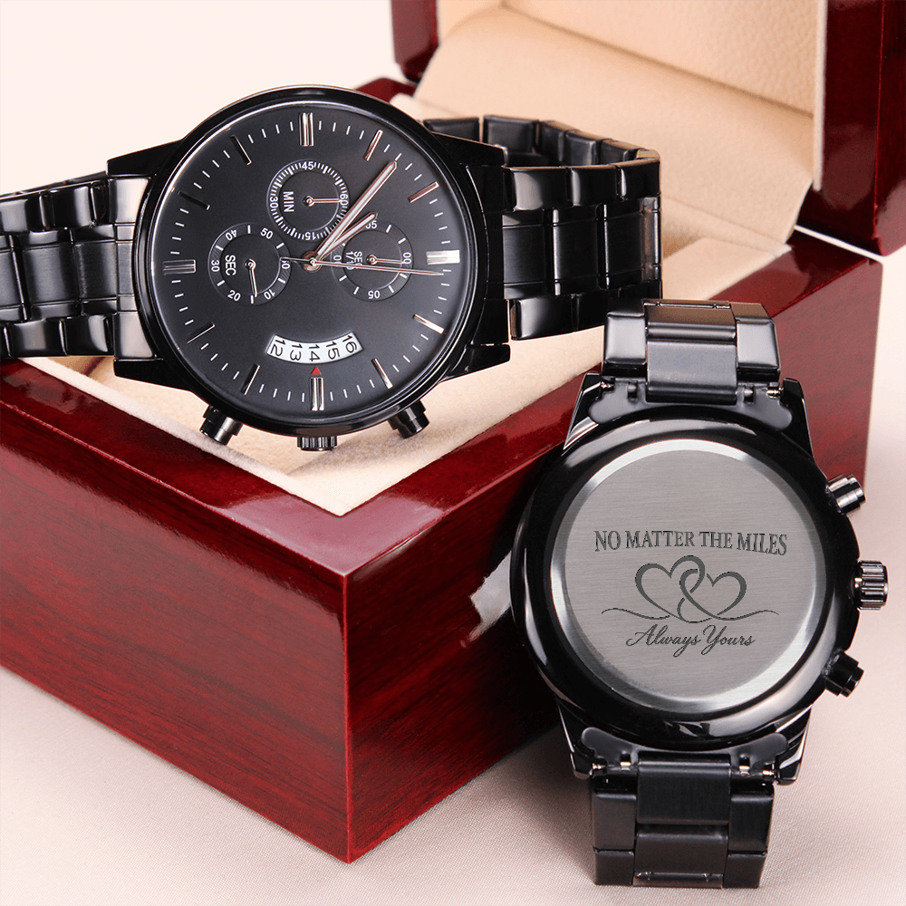 Long Distance Watch for Him – Always Yours Engraved Gift