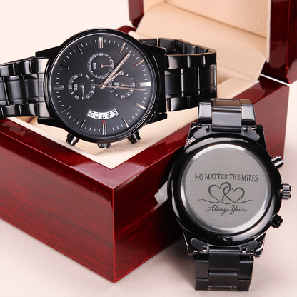 Long Distance Watch for Him – Always Yours Engraved Gift